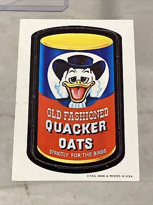 Quacker Oats 1967 Topps Wacky Packages Die-Cut #44 Nice • $89