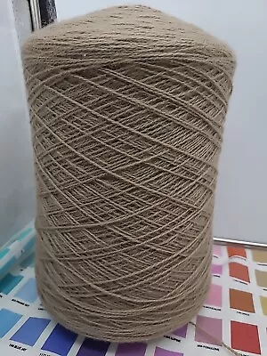 5 Lb .6 Oz Wool Yarn Weaving  Knitting Art Lot 800 Ypp Brown  • $38