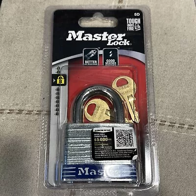  Master Lock Four-Pin Tumbler Laminated Steel Lock 2  Wide 071649335105 New • $11.99