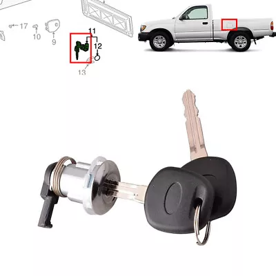 Fuel Gas Door Lock Cylinder & Keys For Toyota 1995-2004 Tacoma 2000-2003 Tundra • $12.19