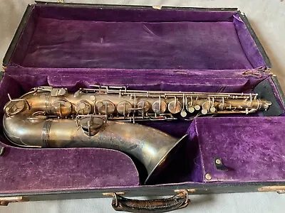 1927 C.G. Conn New Wonder Tenor Saxophone - Silver • $1199.98