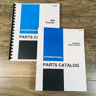 International 484 Diesel Tractor Parts Manual Set Catalog Book Schematic W D-179 • $46.97