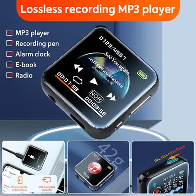 Lossless MP3 Player Music Player 16GB Sport Alarm Clock FM Radio Voice Recorder • £20.99