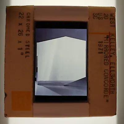 Ellsworth Kelly Mirrored Concorde 1971 Art 35mm Glass Slide • $15