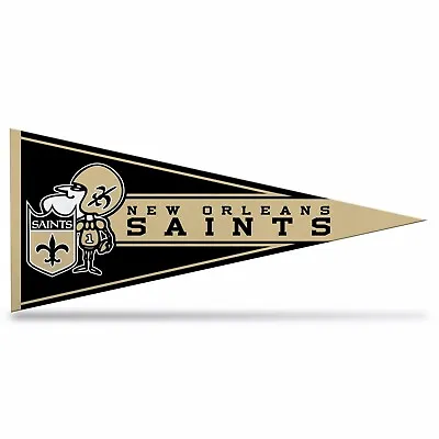 New Orleans Saints Retro NFL Mini Pennant 9 X4  New Felt Made In USA  • $2.99