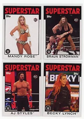 2016 Topps Heritage WWE #1-110 BASE CARD RC ROOKIE & VET - PICK FROM LOT • $0.99