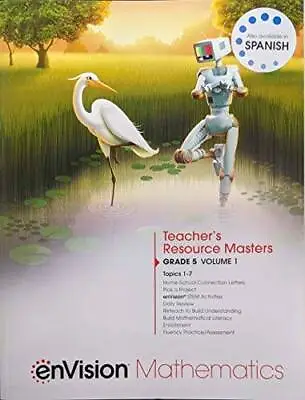 EnVision Mathematics 2020 Teacher Resource Masters Grade 5 Volume 1 C. 2 - GOOD • $19.79