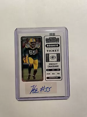 2022 Contenders Kingsley Enagbare Rookie Ticket Autograph Auto RC #237 Packers • $1.99