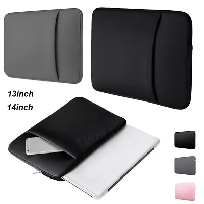 Laptop Bag Sleeve Case Notebook Cover Pouch For Macbook Pro Air Dell HP 13  14  • £9.99