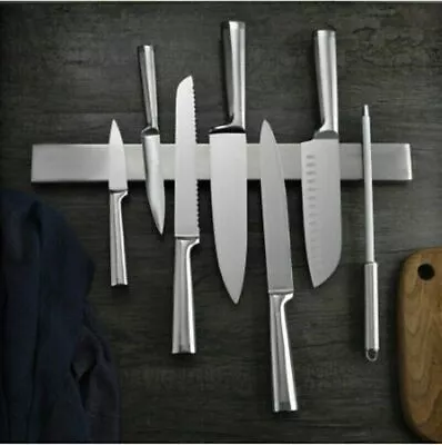Strong Magnetic Knife Rack Holder Wall Mounted Kitchen Utensil Storage Bar Strip • £11.99