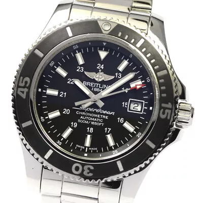 BREITLING Super Ocean II 42 A17365 Date Black Dial Automatic Men's Watch_805195 • $2406.35