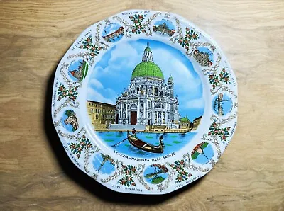 Vtg Venezia Madonna Della Salute Italy Venice Plate Souvenir Collectible 9.5  • $32