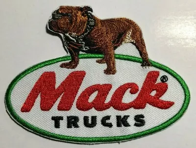 Mack Trucks Bulldog Logo Embroidered Cloth Patch                         F021009 • $9.99