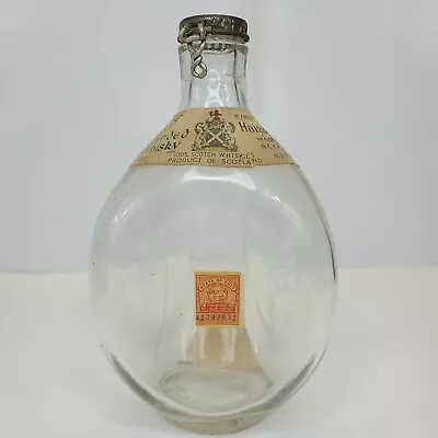 Haig&Haig Pinch Markinch Scotland 86.8 Proof Whisky Bottle Empty Ohio Seal Stamp • $35