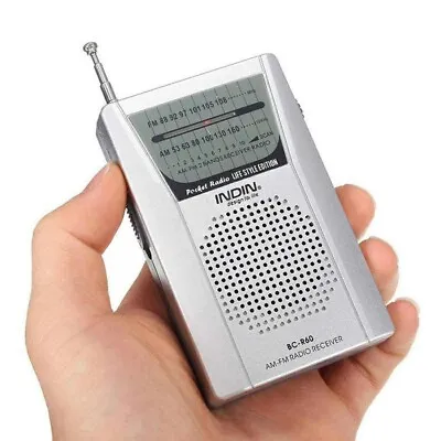 £4.50 • Buy Teeny Tiny BC-R60 2AA Battery Operated AM/FM Pocket Radio With Headphone Jack
