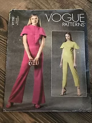 Vogue V1791 Misses Sleeveless Jumpsuit Size (B5) 8-10-2-14-16 Uncut Sew Pattern • $7.99