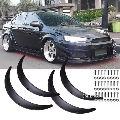 For Mitsubishi Lancer EVO Fender Flares Wide Flexible Body Kit Wheel Arches 3.5  • $57.99