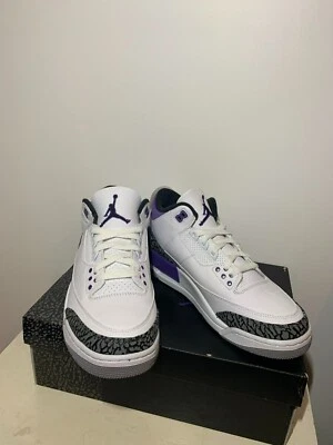 $299.99 • Buy Air Jordan 3 RETRO   Dark Iris   2022. CT8532 105 Size 9 Mem's Us 