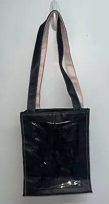 MARY KAY Consultant Tote Organizer Look Bag Clear Plastic Window Black Pink 11X9 • $11.99