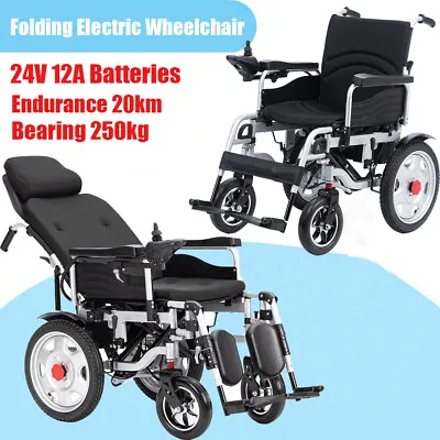 500W Adults Folding Lightweight Electric Power Wheelchair Mobility Aid Motoriz • $960.99