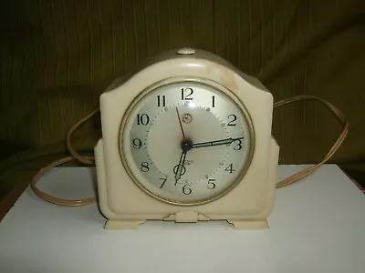 20th Century Smiths Sectric Table Electric White Bakelite Clock  Model Ca • £120