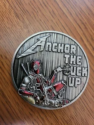 Anchor The *uck UP Navy Chief CPO USN DEADPOOL Challenge Coin • $10.99