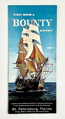 1960s MGM Bounty Exhibit St Petersburg FL Marine History Vintage Travel Brochure • $12.99