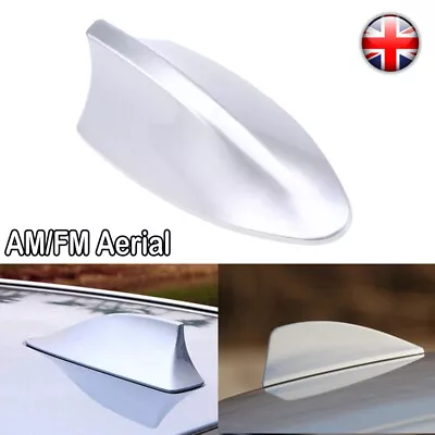 £8.09 • Buy Silver Car Auto Shark Fin Aerial Antenna Roof AM/FM Radio Signal For BMW Benz UK