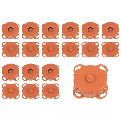 10 Sets Magnetic Snap 14mm Metal Fasteners For Clothing Purse Orange • $8.78