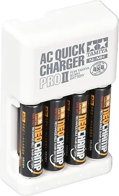 Tamiya 55116 Mini 4WD Neo Champ Ni-MH Battery (4 Pcs.) & AC Quick Charger II Jpn • £56.83