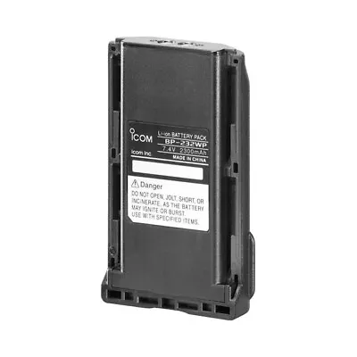 ICOM BP232WP 7.4V 2000Ma Li-Ion Battery Suit Ic41w  7.4V 2000MA LI-ION BATTERY • $106