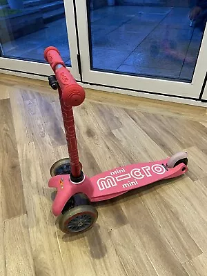 Micro Mini Scooter Girls Children's Pink In Good Condition • £0.99
