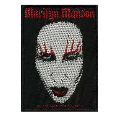 Marilyn Manson Iconic Portrait Patch Heavy Metal Rock Band Woven Iron On • $10.99