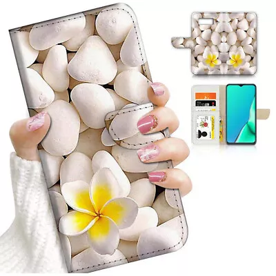 ( For Samsung S7 ) Wallet Flip Case Cover AJ24206 Stone Flower • $12.99