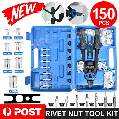 $47.95 • Buy 150x Nutsert Mandrels Nut Rivet Tool Kit Rivnut Riveting Riveter Gun Thread M12