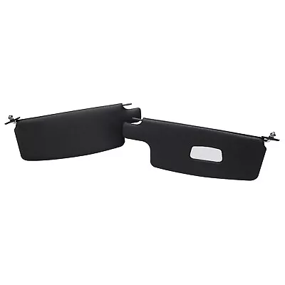 Sun Visors For 1968-1979 VW Beetle And Super Vinyl With Vanity Mirror- Black • $84.95