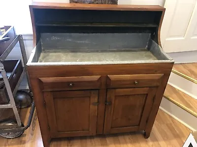 Antique Zinc Lined Dry Sink C. 1800’s Gorgeous Piece • $340