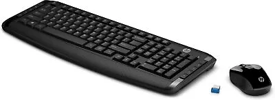 HP Wireless Keyboard And Mouse 300 Black3ML04AA#ABL • $32.99