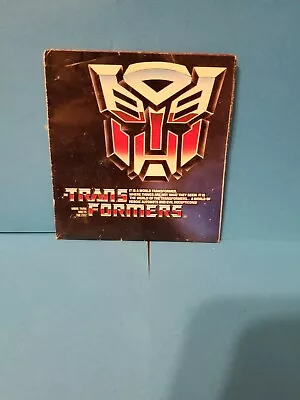 💥1985 Transformers Checklist Poster Dual Fold G1 Catalog + Free Shipping 💥 • $7.99