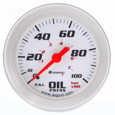 $27.49 • Buy Equus Engine Oil Pressure Gauge 8244; 8000 Series 0-100 Psi 2  Mechanical