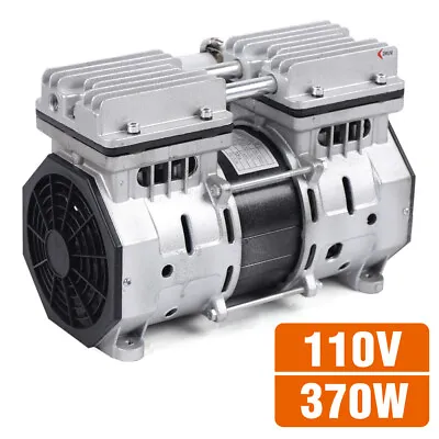 High Pressure Oilless Piston Compressor Pump 370W Oil-free Vacuum Pump 3.5CFM • $137.84