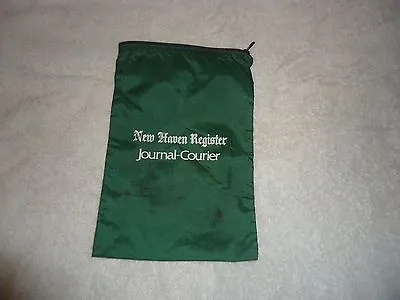 Vintage NEW HAVEN REGISTER - JOURNAL-COURIER Carrier Canvas Coin-Bag Rare • $30