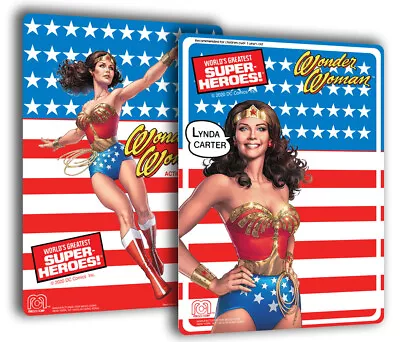 Mego WONDER WOMAN TV CARD For 8  Action Figure (CARD ONLY!) • $11