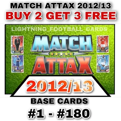 £0.99 • Buy Match Attax 2012/13 12/13 - Premier League - Base Cards #1 - #180