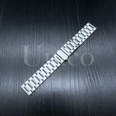 Stainless Steel Metal Bracelet Replacement Watch Band Strap Double Locking Clasp • $10.99