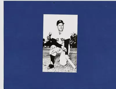 ENOS SLAUGHTER-NEW YORK YANKEES J.D. McCARTHY 1955  POSTCARD  NM • $13.95