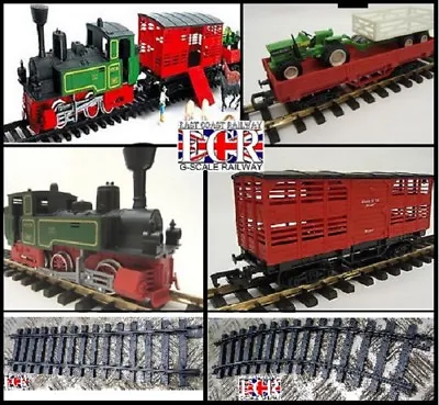 BRAND NEW G SCALE B/O LOCO ROLLING STOCK 45mm GAUGE NEWRAY TRACK CATTLE & TRUCK • £4.99