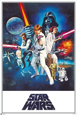 Star Wars: Episode IV - A New Hope - Movie Poster (Style C) (Size: 24  X 36 ) • $12.99