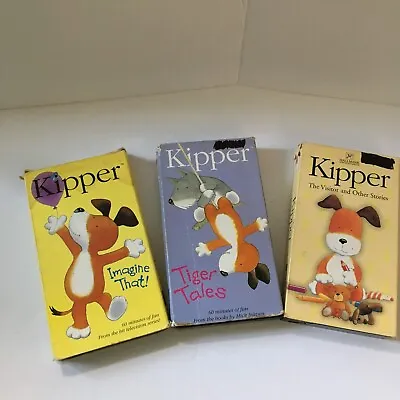 $15.99 • Buy Lot Of 3 Kipper The Dog VHS Tapes Imagine That Tiger Tales The Visitor And Other