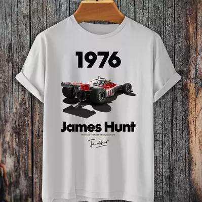 F1 Legend James Hunt Tee Formula 1st World Championship 1976 McLaren Niki Lauda • $17.99